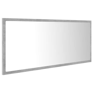 LED Badspiegel Betongrau 100 cm
