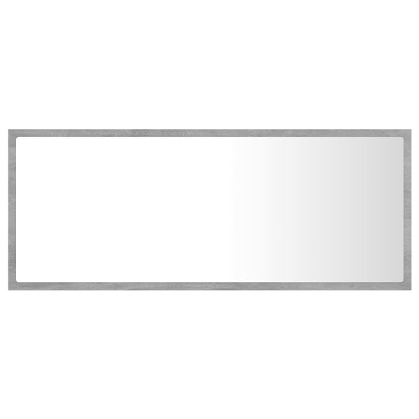 LED Badspiegel Betongrau 100 cm