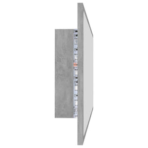LED Badspiegel Betongrau 100 cm