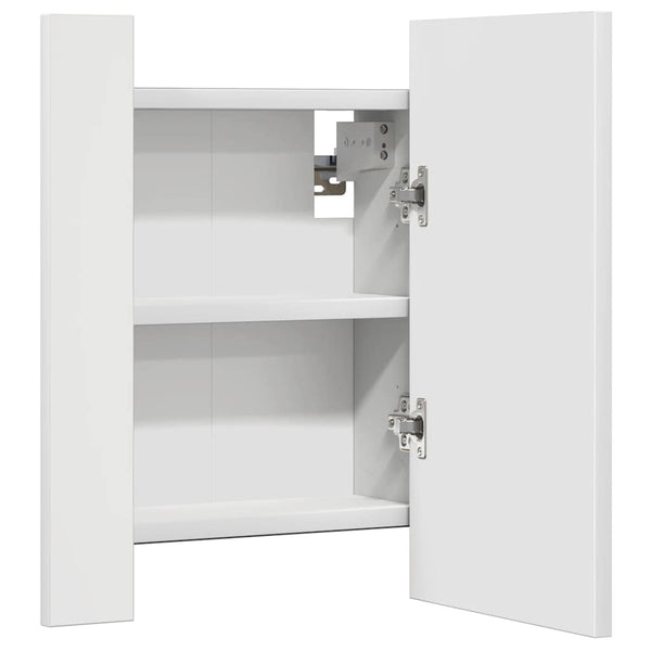 LED Badspiegelschrank Weiß 40x45 cm