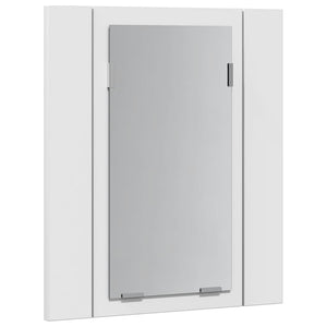 LED Badspiegelschrank Weiß 40x45 cm