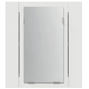 LED Badspiegelschrank Weiß 40x45 cm