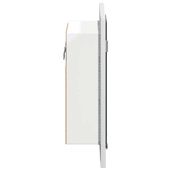 LED Badspiegelschrank Weiß 40x45 cm