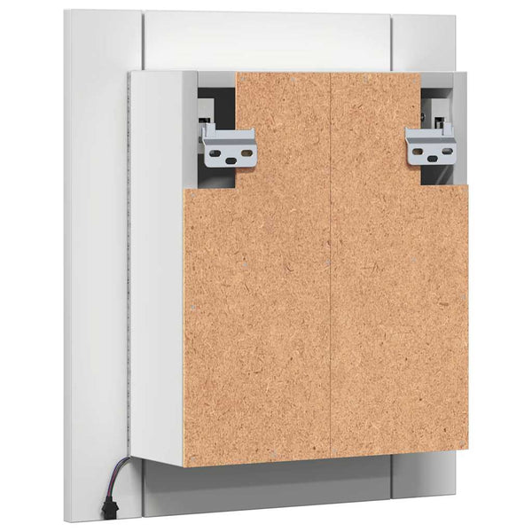 LED Badspiegelschrank Weiß 40x45 cm