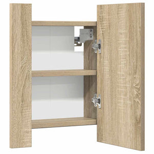 LED Bad Spiegelschrank Sonoma-Eiche 40x45 cm