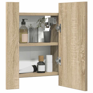 LED Bad Spiegelschrank Sonoma-Eiche 40x45 cm