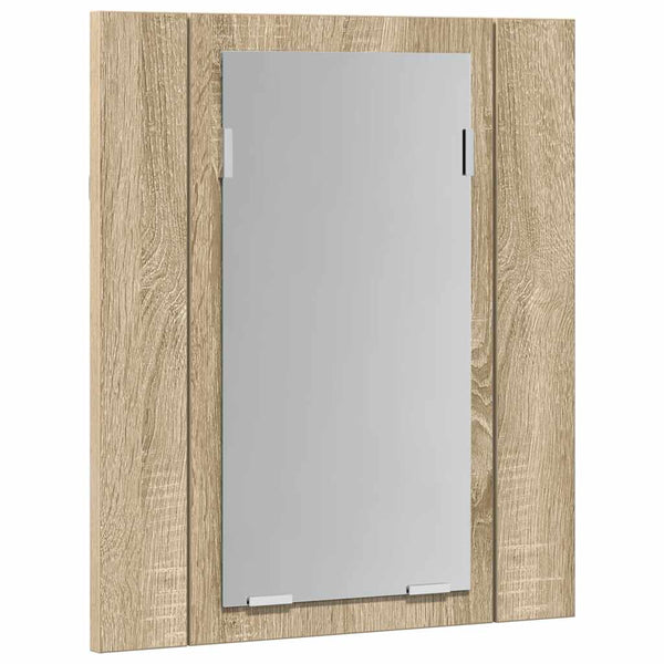 LED Bad Spiegelschrank Sonoma-Eiche 40x45 cm