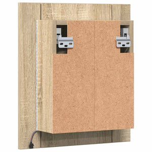 LED Bad Spiegelschrank Sonoma-Eiche 40x45 cm
