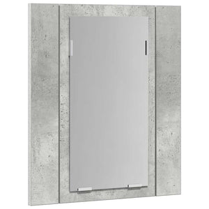 LED Bad Spiegelschrank Betongrau 40x45 cm