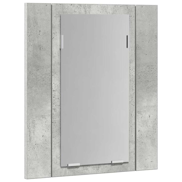 LED Bad Spiegelschrank Betongrau 40x45 cm