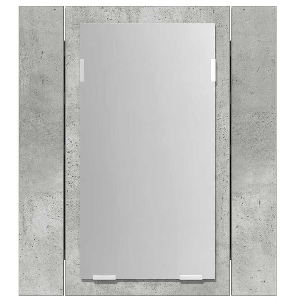 LED Bad Spiegelschrank Betongrau 40x45 cm