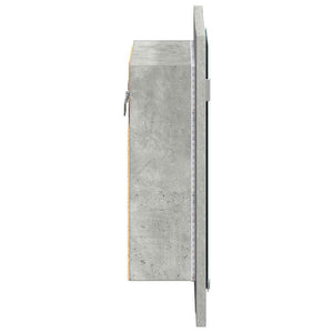 LED Bad Spiegelschrank Betongrau 40x45 cm