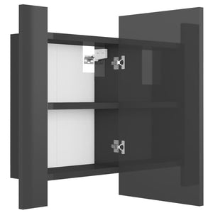 LED Bad Spiegelschrank Grau 40x45 cm