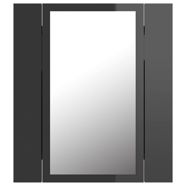 LED Bad Spiegelschrank Grau 40x45 cm