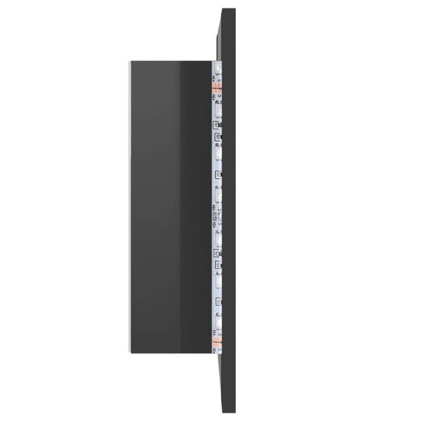 LED Bad Spiegelschrank Grau 40x45 cm