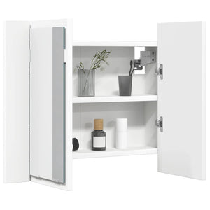 LED Bad Spiegelschrank Weiß 60 cm