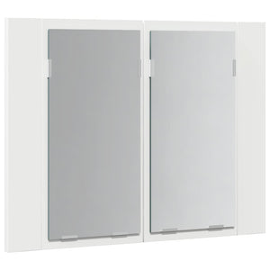 LED Bad Spiegelschrank Weiß 60 cm