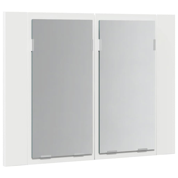 LED Bad Spiegelschrank Weiß 60 cm