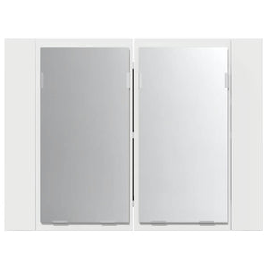 LED Bad Spiegelschrank Weiß 60 cm