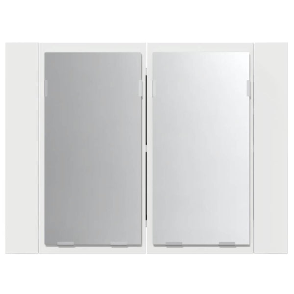 LED Bad Spiegelschrank Weiß 60 cm