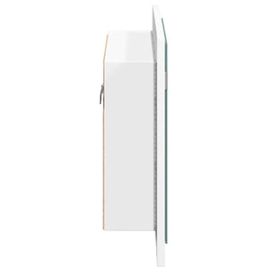 LED Bad Spiegelschrank Weiß 60 cm