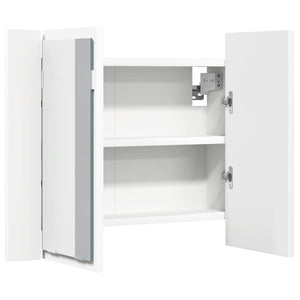 LED Bad Spiegelschrank Weiß 60 cm