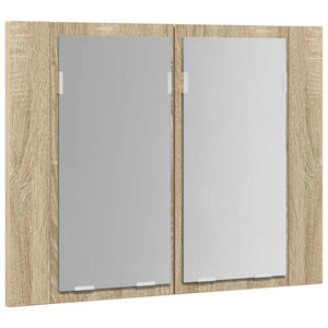 LED Bad Spiegelschrank Sonoma Eiche 60 cm