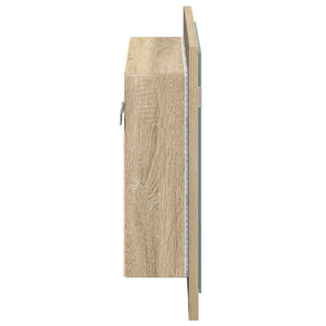 LED Bad Spiegelschrank Sonoma Eiche 60 cm