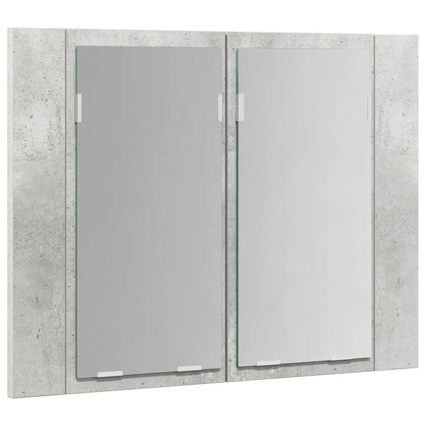 LED Bad Spiegelschrank Betongrau 60 cm