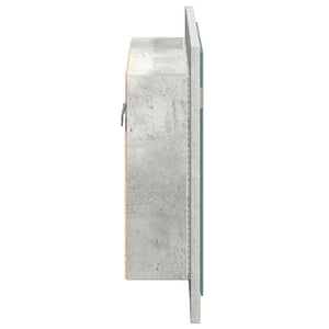LED Bad Spiegelschrank Betongrau 60 cm