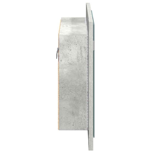 LED Bad Spiegelschrank Betongrau 60 cm