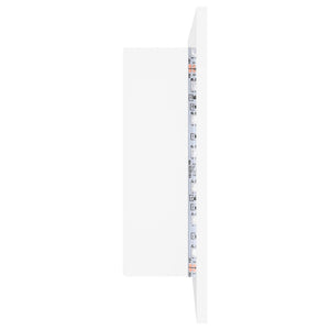 LED Bad Spiegelschrank Weiß 80 cm