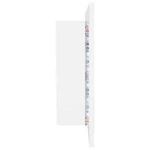 LED Badspiegelschrank Weiß 90 cm