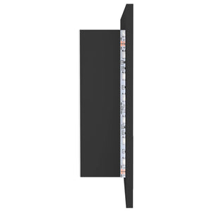 LED Badspiegelschrank Grau 90 cm