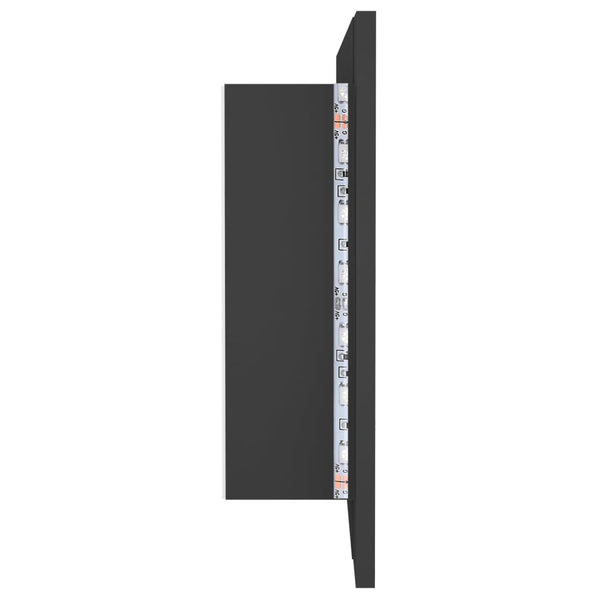 LED Bad Spiegelschrank Grau 100 cm