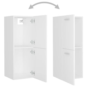 Weißer Badezimmerschrank 30x30x80 cm