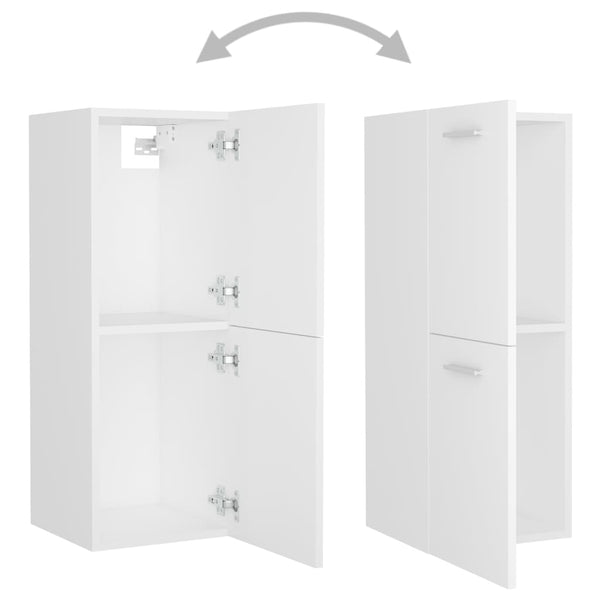 Weißer Badezimmerschrank 30x30x80 cm