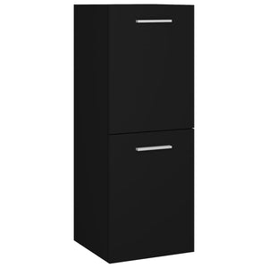 Schwarzer Badezimmerschrank 30x80 cm