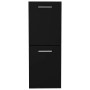 Schwarzer Badezimmerschrank 30x80 cm