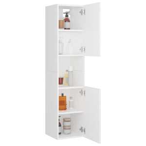 Weißer Badezimmerschrank 30x30x130 cm