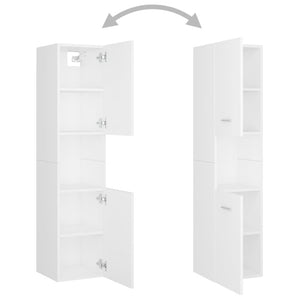 Weißer Badezimmerschrank 30x30x130 cm