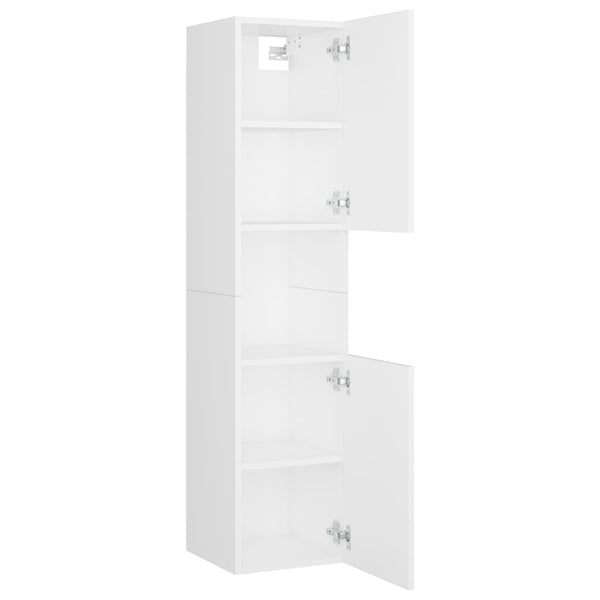 Weißer Badezimmerschrank 30x30x130 cm