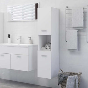 Weißer Badezimmerschrank 30x30x130 cm