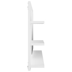 Weißer Badspiegel mit Ablagen 90x45 cm