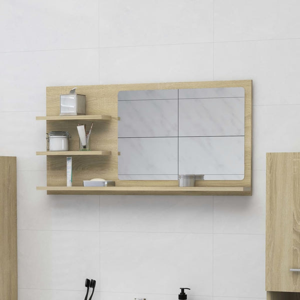 Badspiegel Sonoma Eiche 90x45 cm