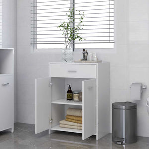 Weißer Badezimmerschrank 60x33x80 cm
