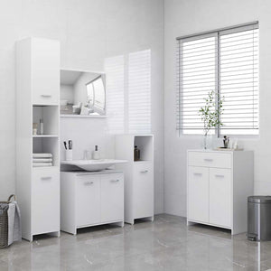 Weißer Badezimmerschrank 60x33x80 cm