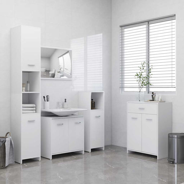 Weißer Badezimmerschrank 60x33x80 cm