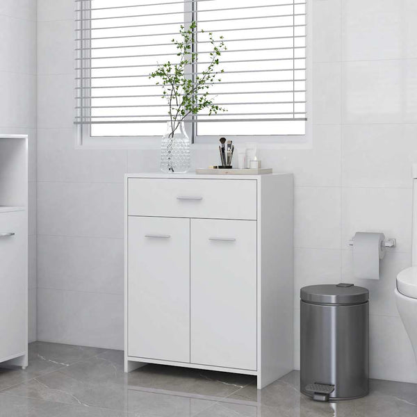 Weißer Badezimmerschrank 60x33x80 cm