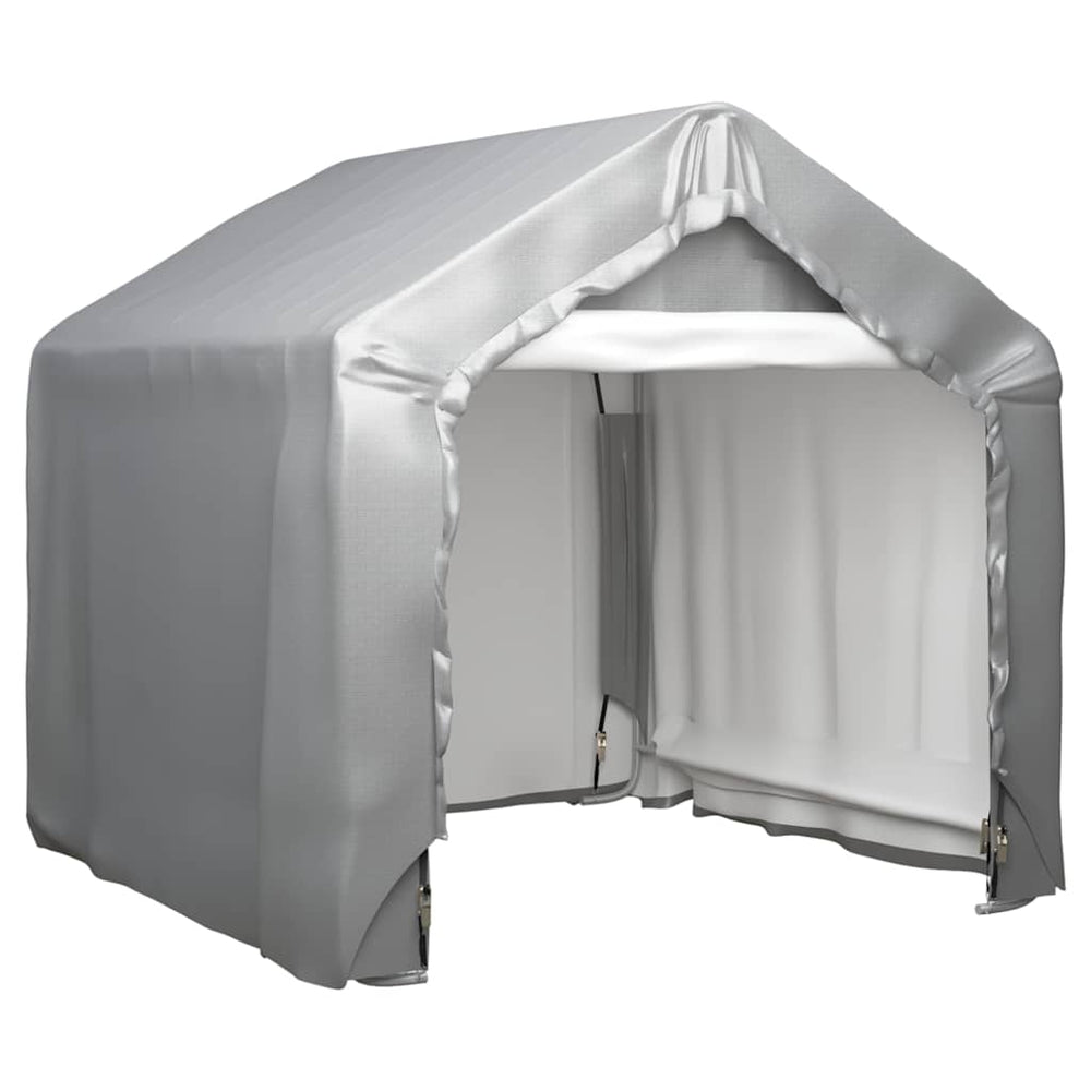 vidaXL Tente de stockage gris 180x180 cm Acier galvanisé